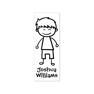 Carimbo de Borracha Personalizado do Little Boy
