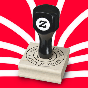 Carimbo de borracha personalizado do logotipo da s