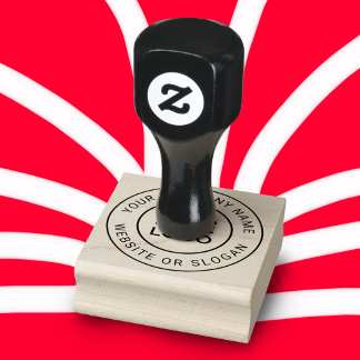 Carimbo de borracha personalizado do logotipo da s
