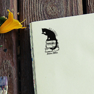 Carimbo De Borracha Personalizado Ex Libris, Biblioteca Moderna — Livr
