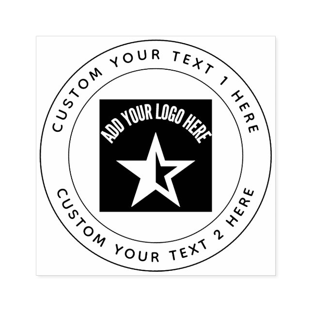 Carimbo de Borracha Personalizado para Logotipos P (Impressão)