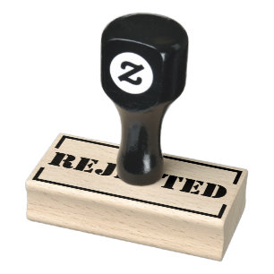 Carimbo de Borracha Personalizado Rejeitado