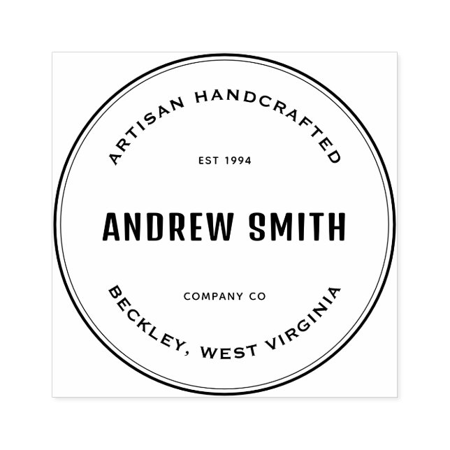 Carimbo de Borracha Personalizado Simples (Impressão)