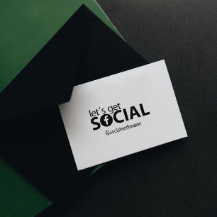 Carimbo De Borracha Personalizado Vamos tornar-nos sociais no Facebook