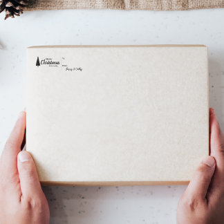 Carimbo De Borracha Personalizar a Etiqueta de Presente do Nome de Nat