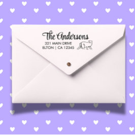 Carimbo De Borracha Personalizar Endereço de Devolução de Script de Ca