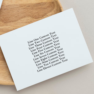 Carimbo De Borracha Personalizar negócios tradicionais 11 linhas de te