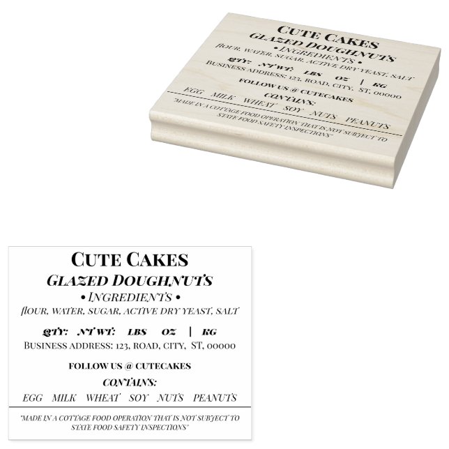 Carimbo de Borracha Personalizável da Geórgia (Carimbado)