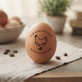 Carimbo De Borracha Personalized Egg Stamp – Custom Chicken Egg Stamp 