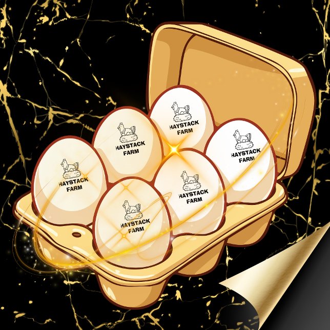 Carimbo De Borracha Personalized Rustic Hen Name Egg Love (Criador carregado)