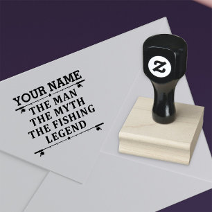 Carimbo De Borracha Personalizou O Homem O Mito Da Lenda De Pesca