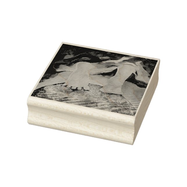 Carimbo De Borracha Pés-Terra Nuvens Anjo Maureen Girard (Carimbo)