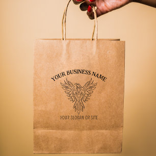 Carimbo De Borracha Phoenix elegante, Negócios Personalizados, Grande