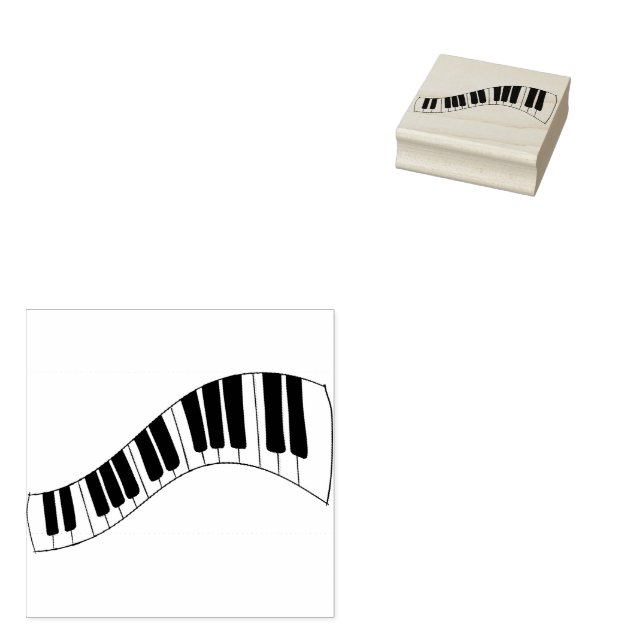 Carimbo De Borracha Piano Keys Music (Carimbado)