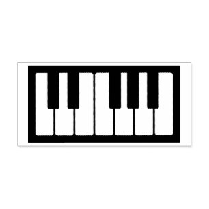 Carimbo De Borracha Piano Keys Musical Music Teacher Instrumento