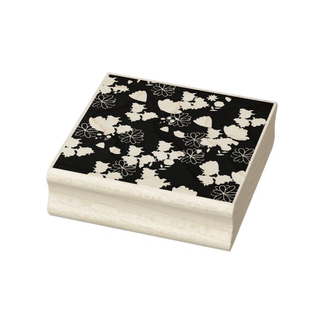 Carimbo De Borracha pink flowers (Carimbo)