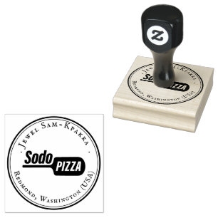Carimbo De Borracha Pizza de Sodo de LOGO Personalizada
