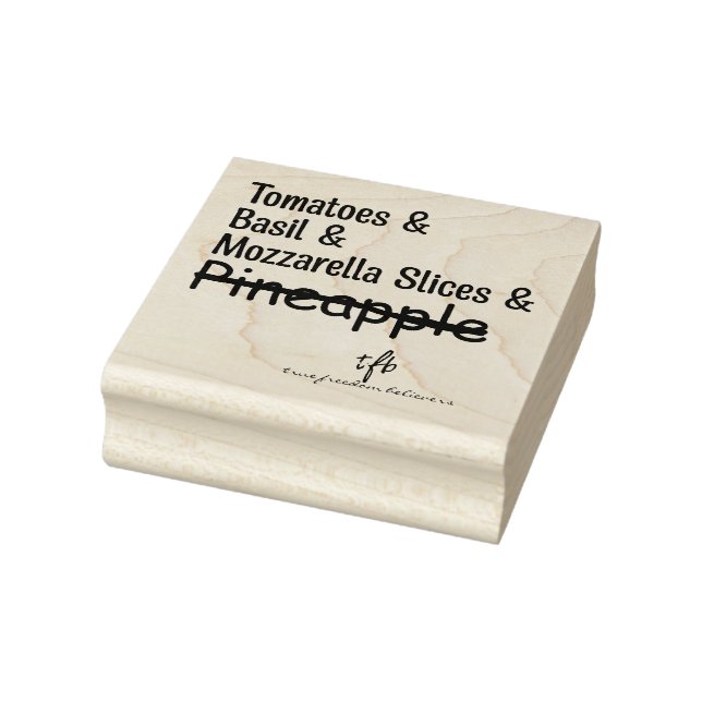 Carimbo De Borracha Pizza Margherita W/O Abacaxi (Carimbo)