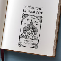 Placa de castelo de fada personalizável