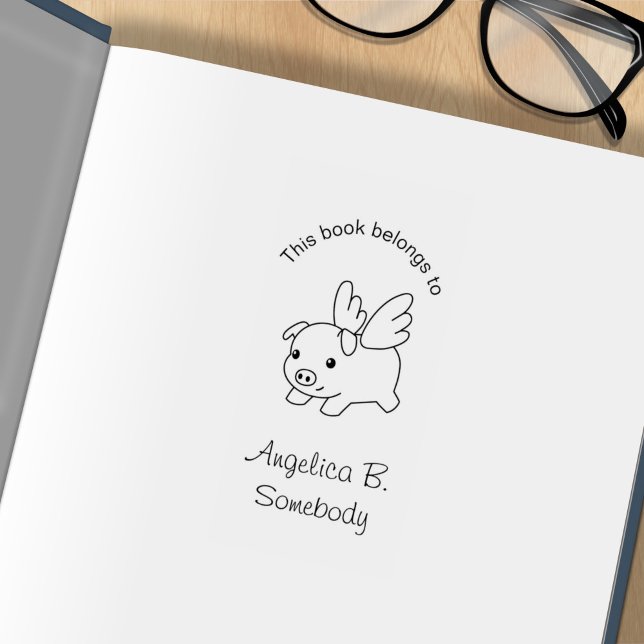 Carimbo De Borracha Placa de Porco Voadora (Criador carregado)