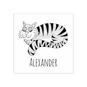 Carimbo De Borracha Placa de segurança da selva de meninos