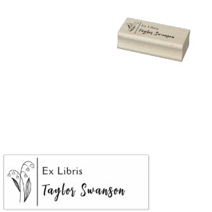 Carimbo De Borracha Plantas florais modernas florais