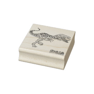 Carimbo De Borracha Poderoso Selo de Raptor sem medo