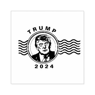 CARIMBO DE BORRACHA POSTAL DONALD TRUMP PRESIDENTE 2024