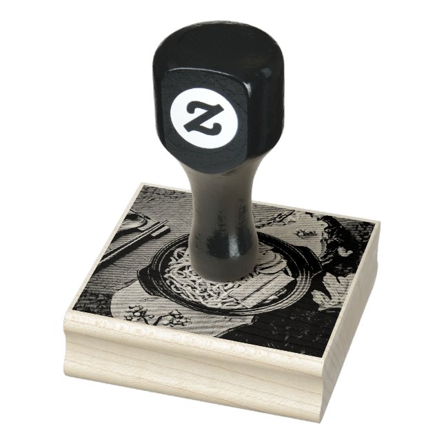 Carimbo De Borracha presente de aniversário do Ramen (Carimbo)