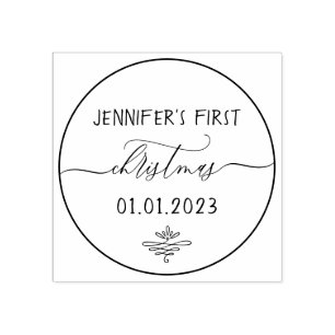 Carimbo De Borracha Primeira Assinatura de Natal