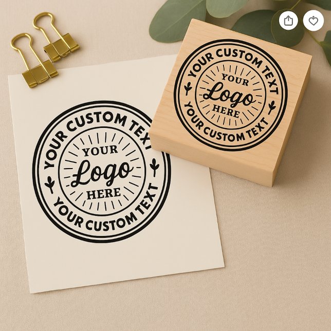 Carimbo De Borracha Professional Custom Logo Stamp for Business (Criador carregado)