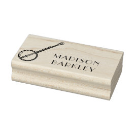 Carimbo De Borracha Professor de Música Banjo Musical