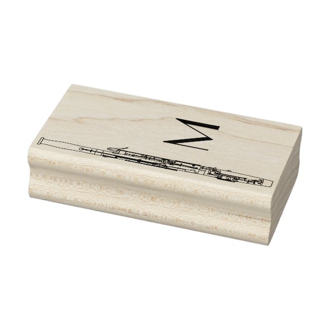 Carimbo De Borracha Professor de Música de Bassoon (Carimbo)