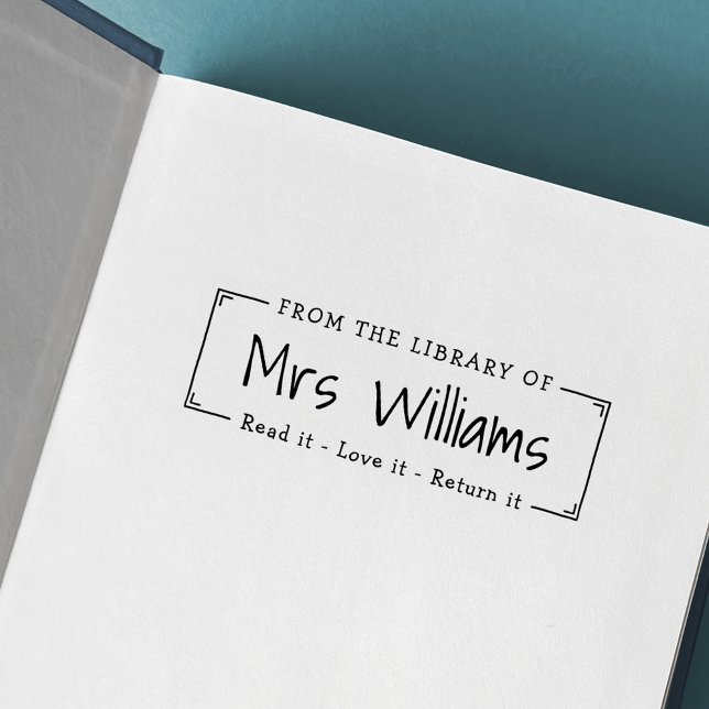 Carimbo De Borracha Professora da biblioteca de estampas de borracha (Criador carregado)