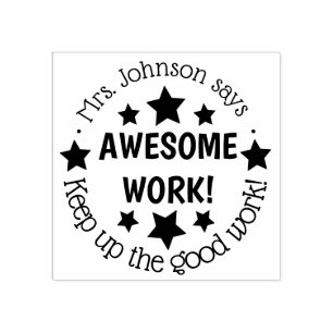 Carimbo De Borracha Professora Sala de aula Serviço de ortografia