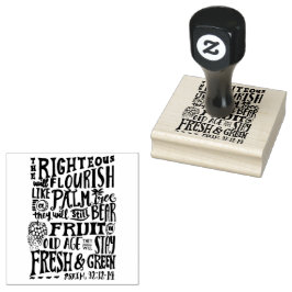 Carimbo De Borracha Promessa do od para sua necessidade - Salm 92:12-1