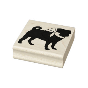 Carimbo De Borracha Pug Dog Puppy