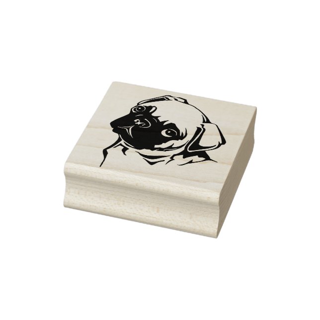 Carimbo De Borracha Pug Gato (Carimbo)