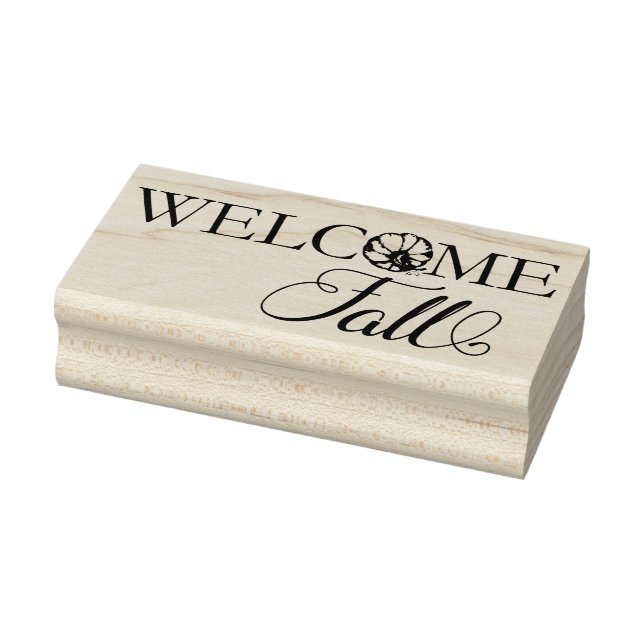 Carimbo De Borracha Pumpkin de outono bem-vindo (Carimbo)