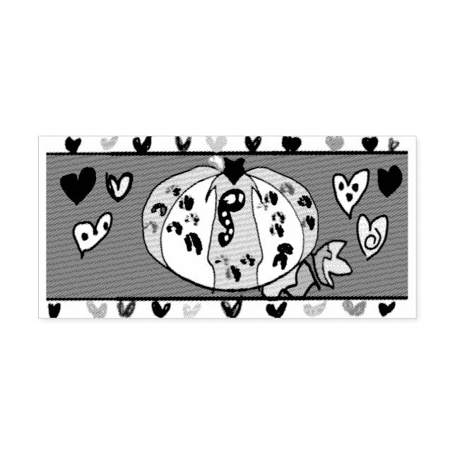 Carimbo De Borracha Pumpkin Latte (Impressão)