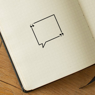 Carimbo De Borracha Quadro de Cotação Quadrado, Diário