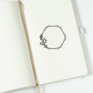 Carimbo De Borracha Quadro de Diários de Ramificações Botânicas