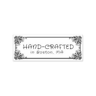 Carimbo De Borracha Quadro de Vintagem Personalizado Criado à Mão