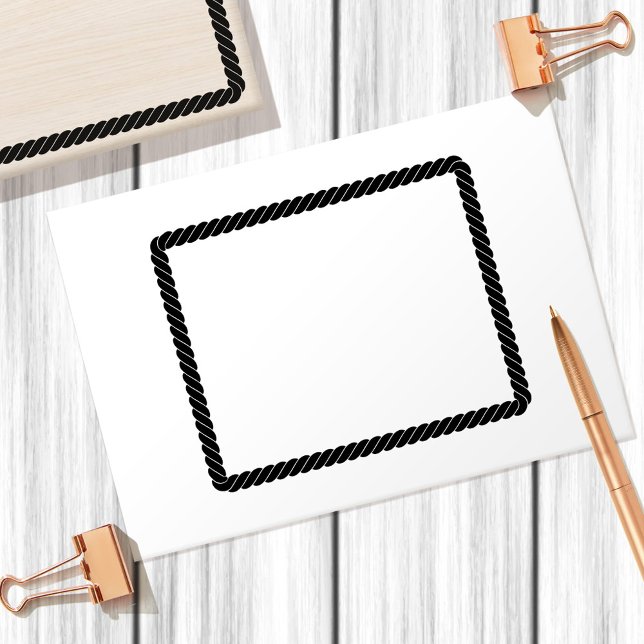 Carimbo De Borracha Quadro retangular de desenho animado por torção de (Stamp used on an envelope)