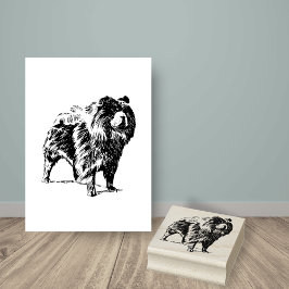 Carimbo De Borracha Raça De Cães De Chow