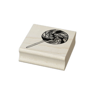 Carimbo De Borracha Rainbow Sweet Shoppe Candy Lollipop Lolly Pop