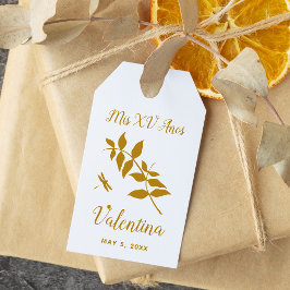 Carimbo De Borracha Rama con Delicada Libelula para Quinceañera