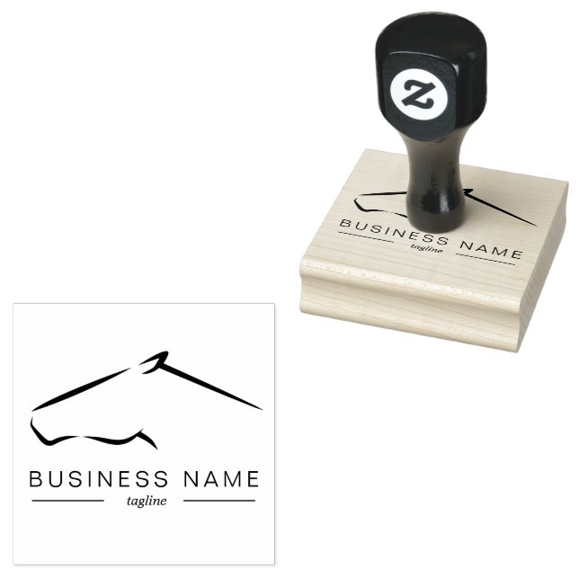 Carimbo De Borracha Rancho de Cavalo | Fazenda de cavalos (Carimbado)