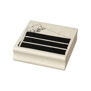 Carimbo De Borracha Red Velvet Cake Slice Bakery Café de Compro de pas