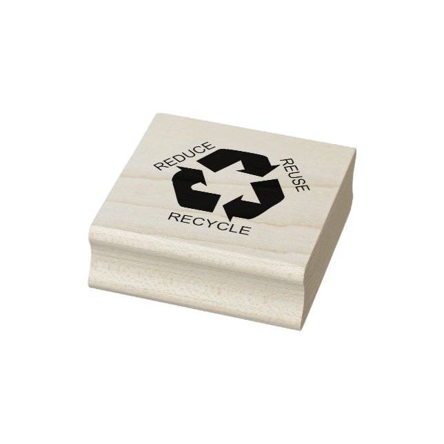 Carimbo De Borracha Reduzir, Reutilizar, Reciclar (Carimbo)